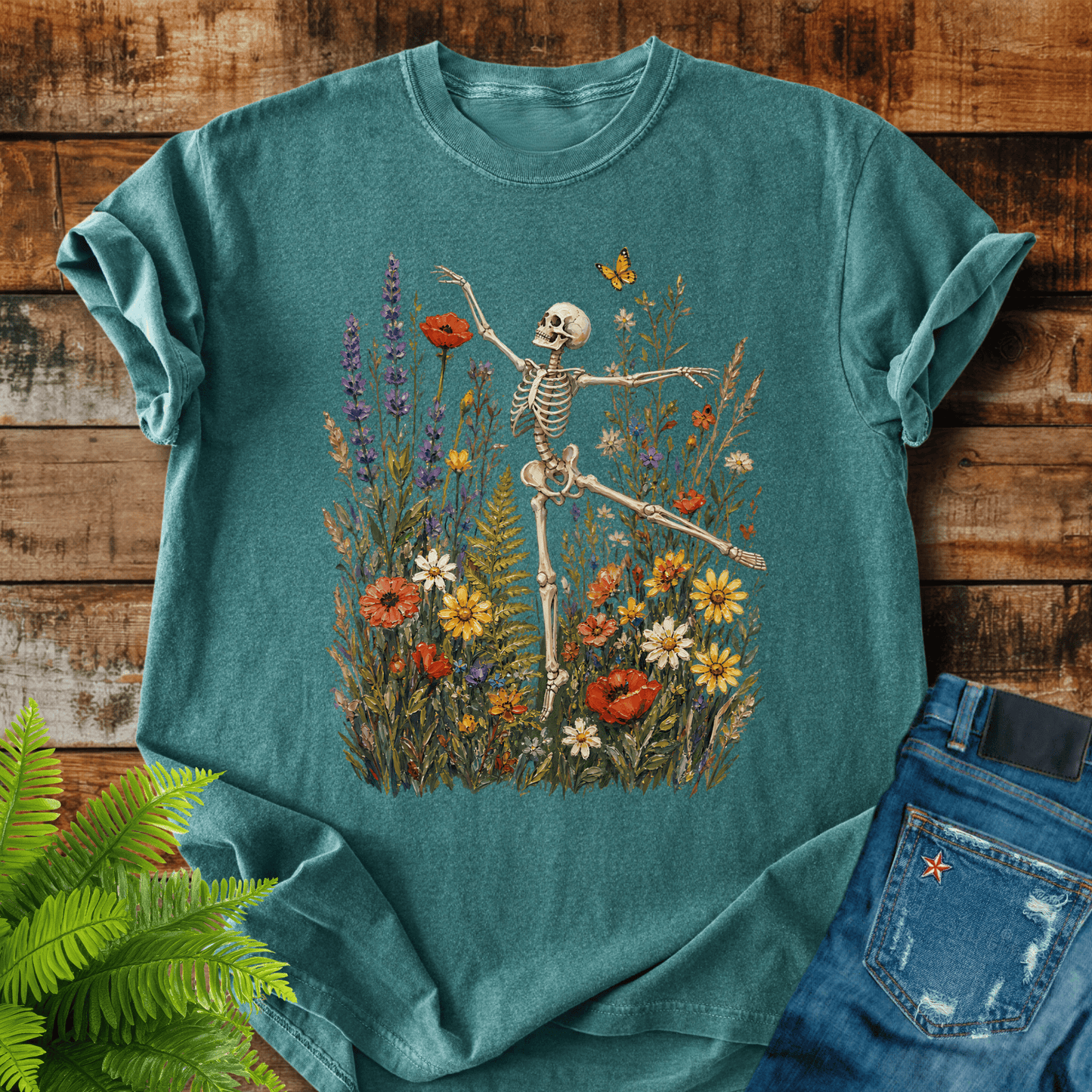 Floral Skeleton T-shirt