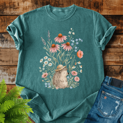 Floral Hedgehog T-shirt