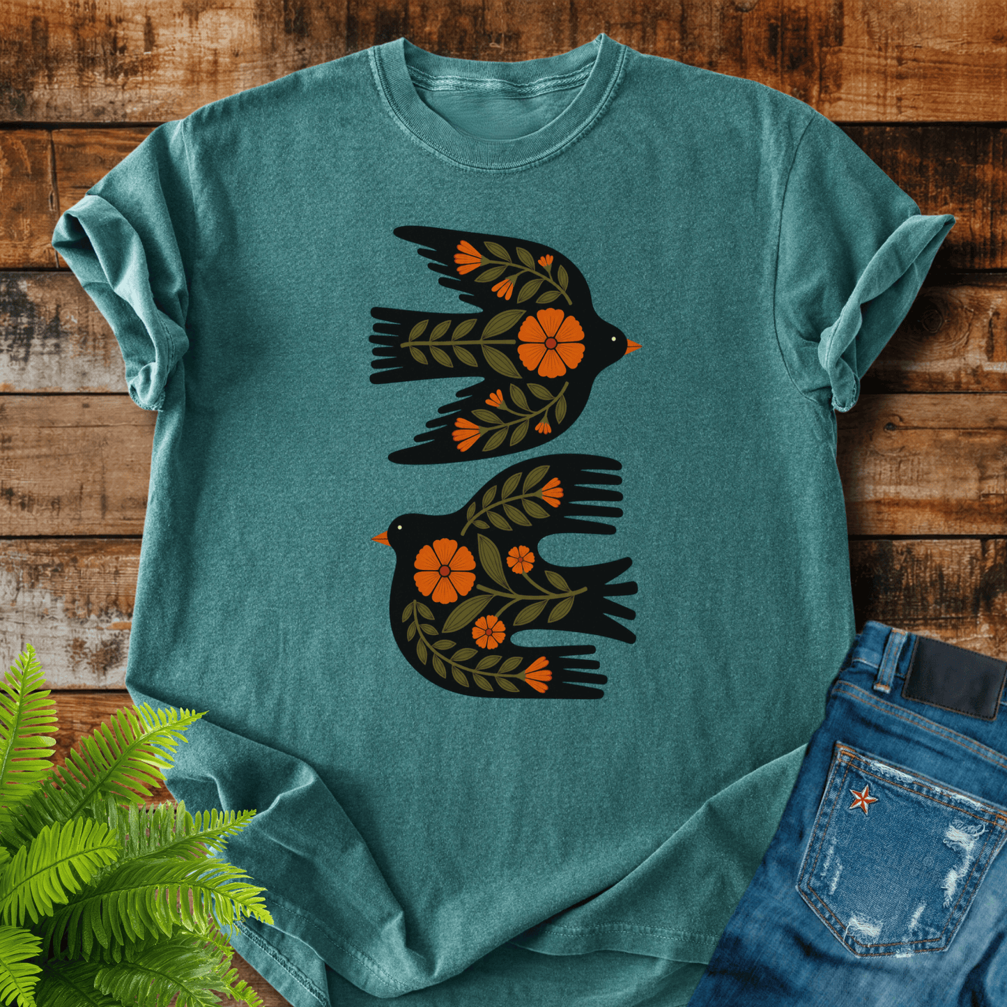 Floral Birds T-shirt