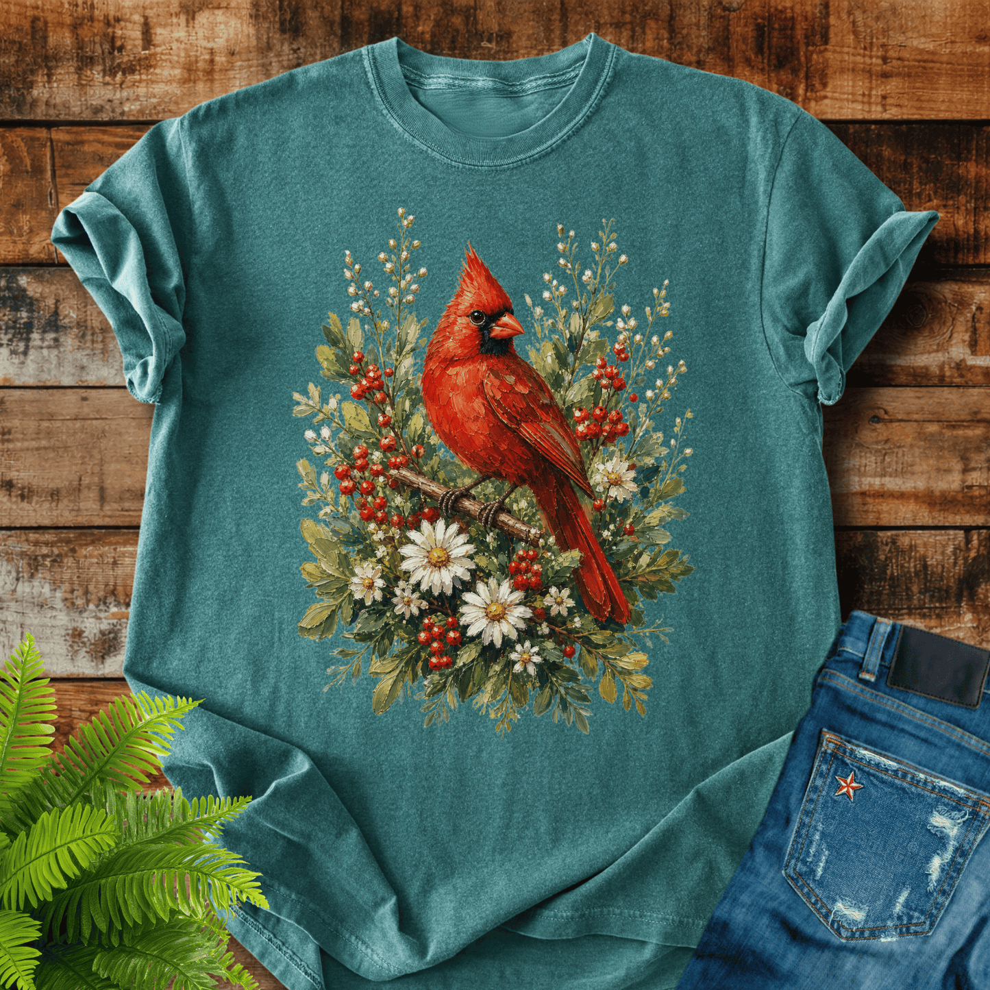 Cardinal Floral T-shirt
