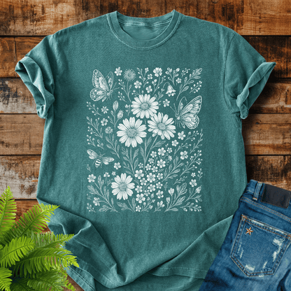 Wildflower Butterflies T-shirt