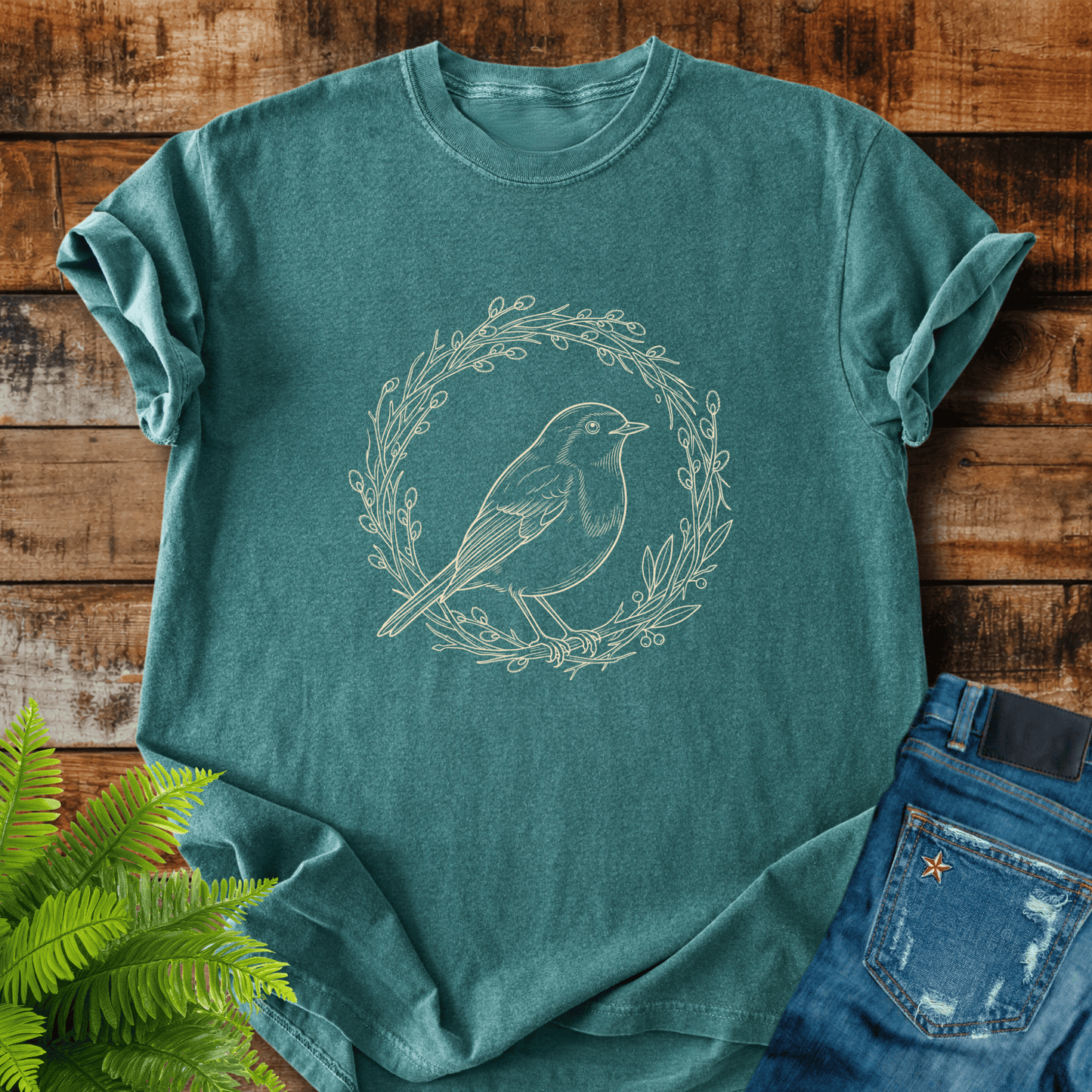 Bird Wreath T-shirt