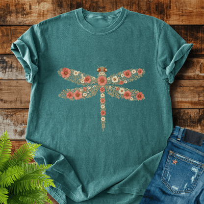 Floral Dragonfly T-shirt