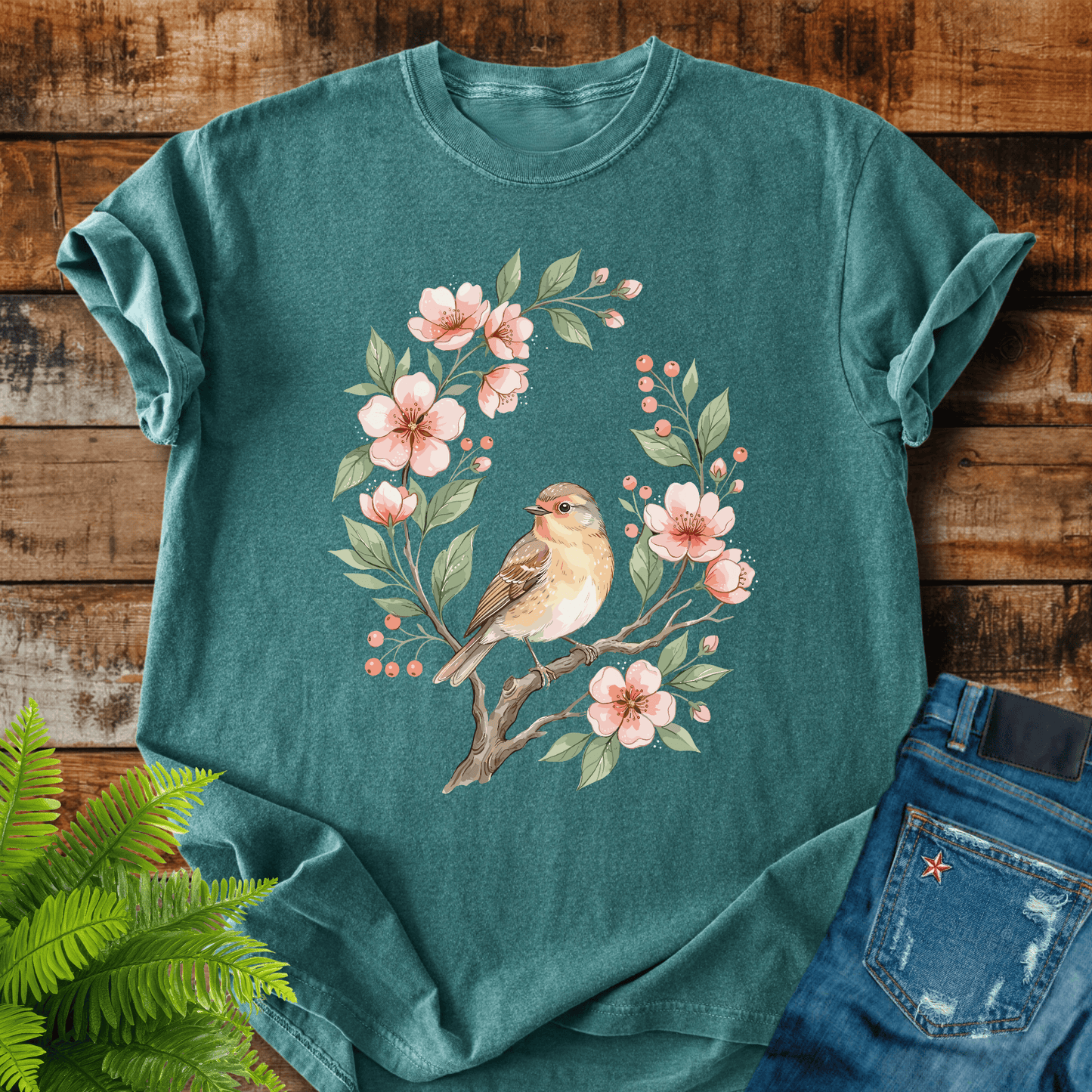 Floral Bird T-shirt