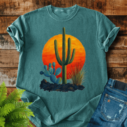Desert Cactus Sunset T-shirt