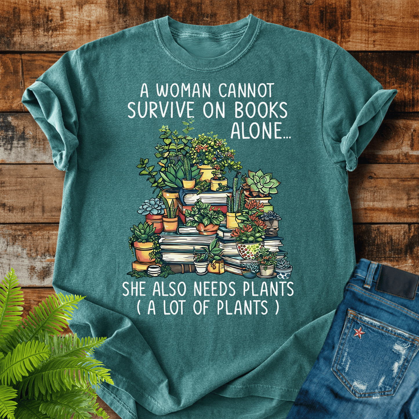 Books And Plants T-shirt