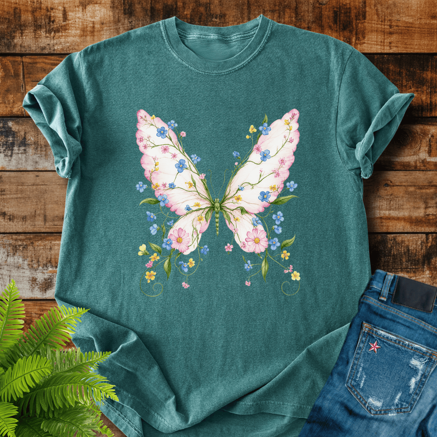 Floral Butterfly T-shirt