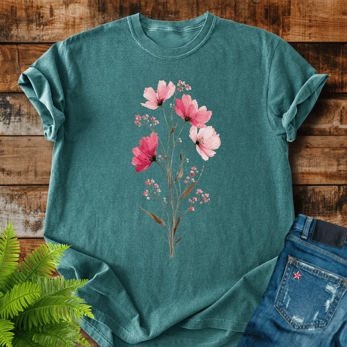 Pink Wildflowers T-shirt