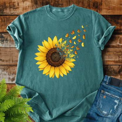 Sunflower Butterflies T-shirt