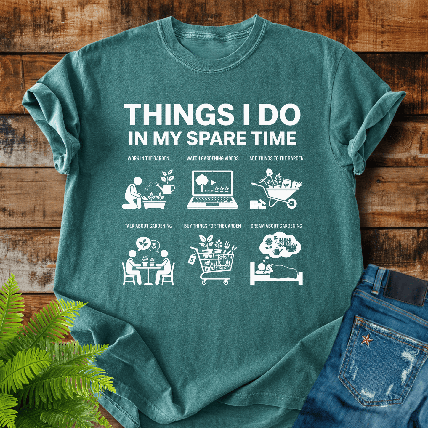 Spare Time Gardening T-shirt