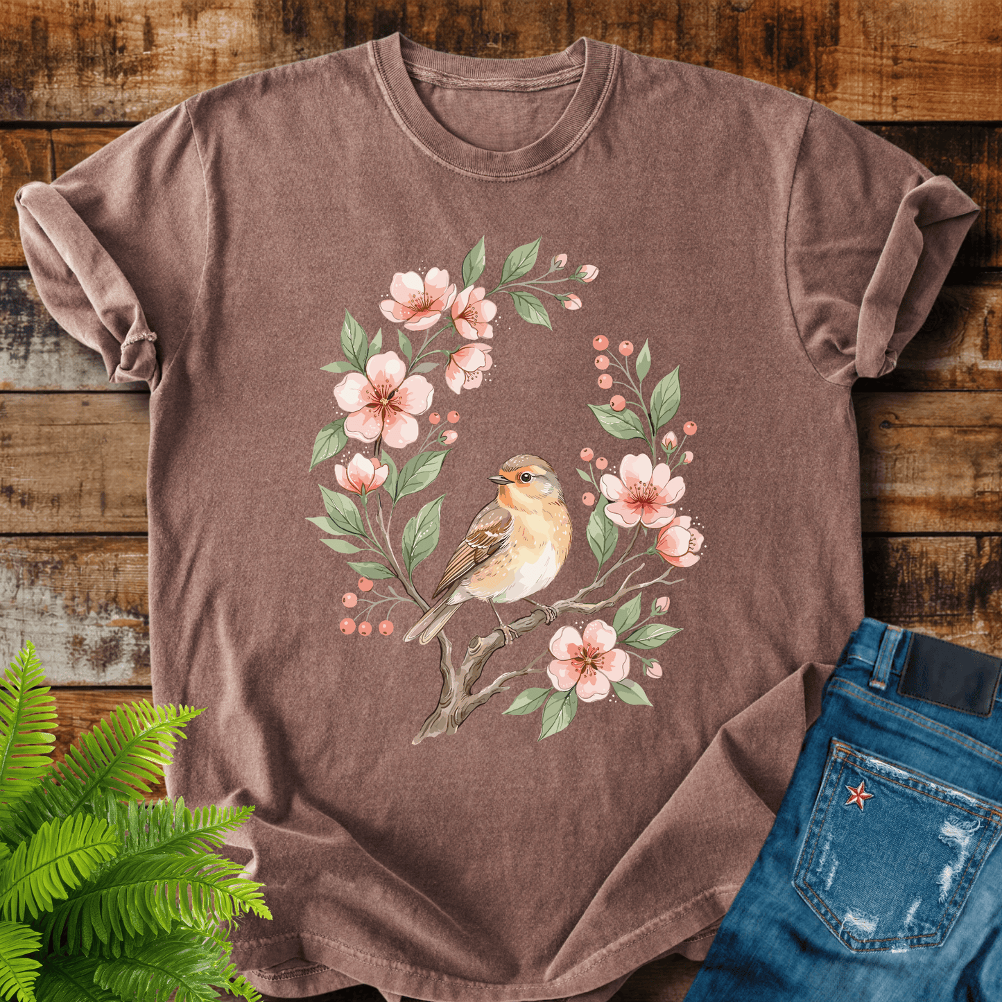 Floral Bird T-shirt