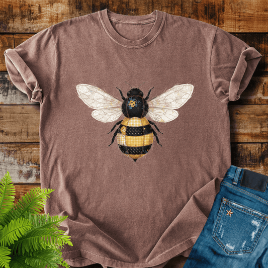 Faux Patchwork Bumblebee T-shirt