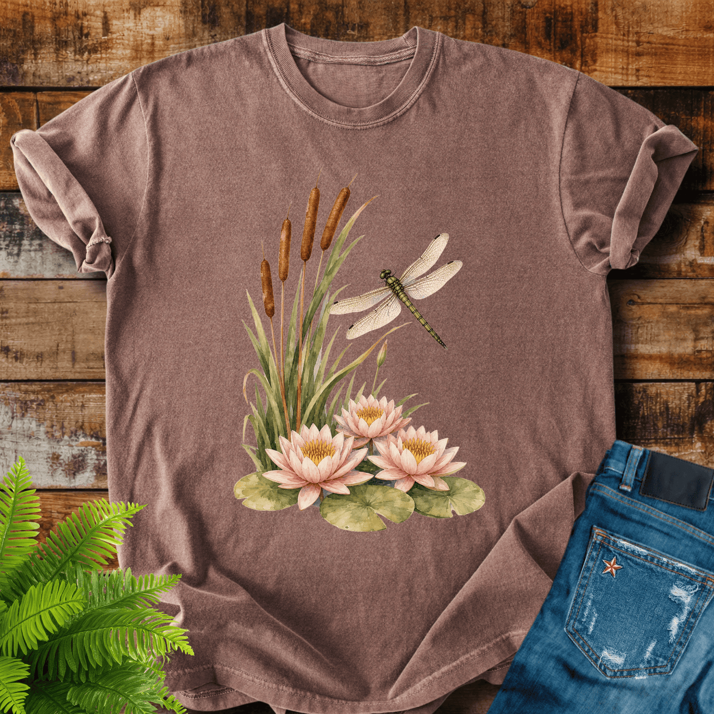 Dragonfly Lilies T-shirt