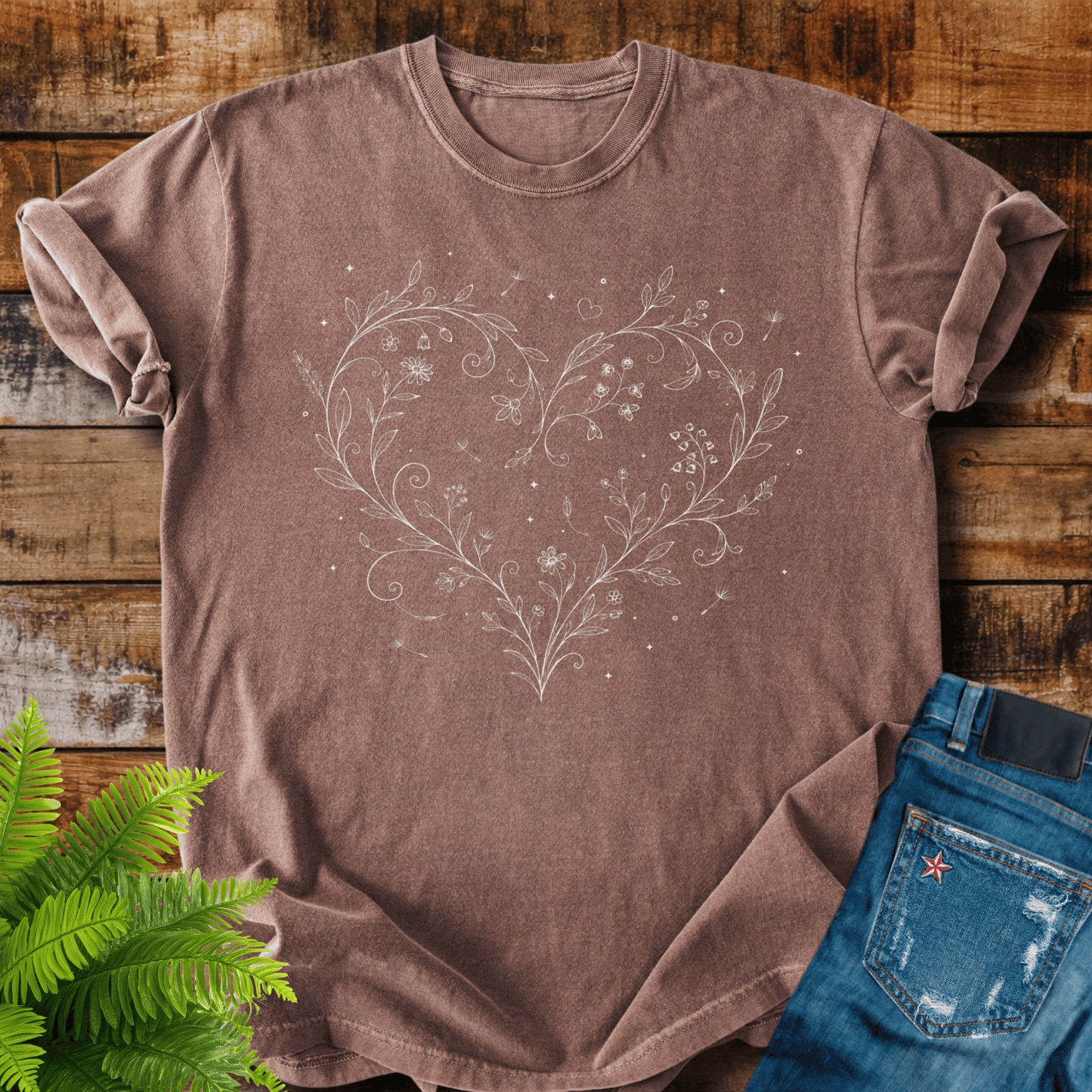 Floral Heart T-shirt