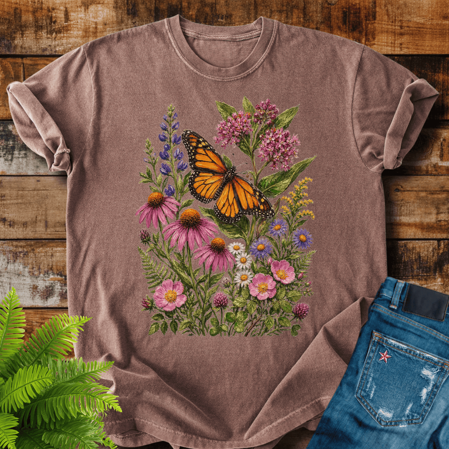 Monarch Wildflowers T-shirt