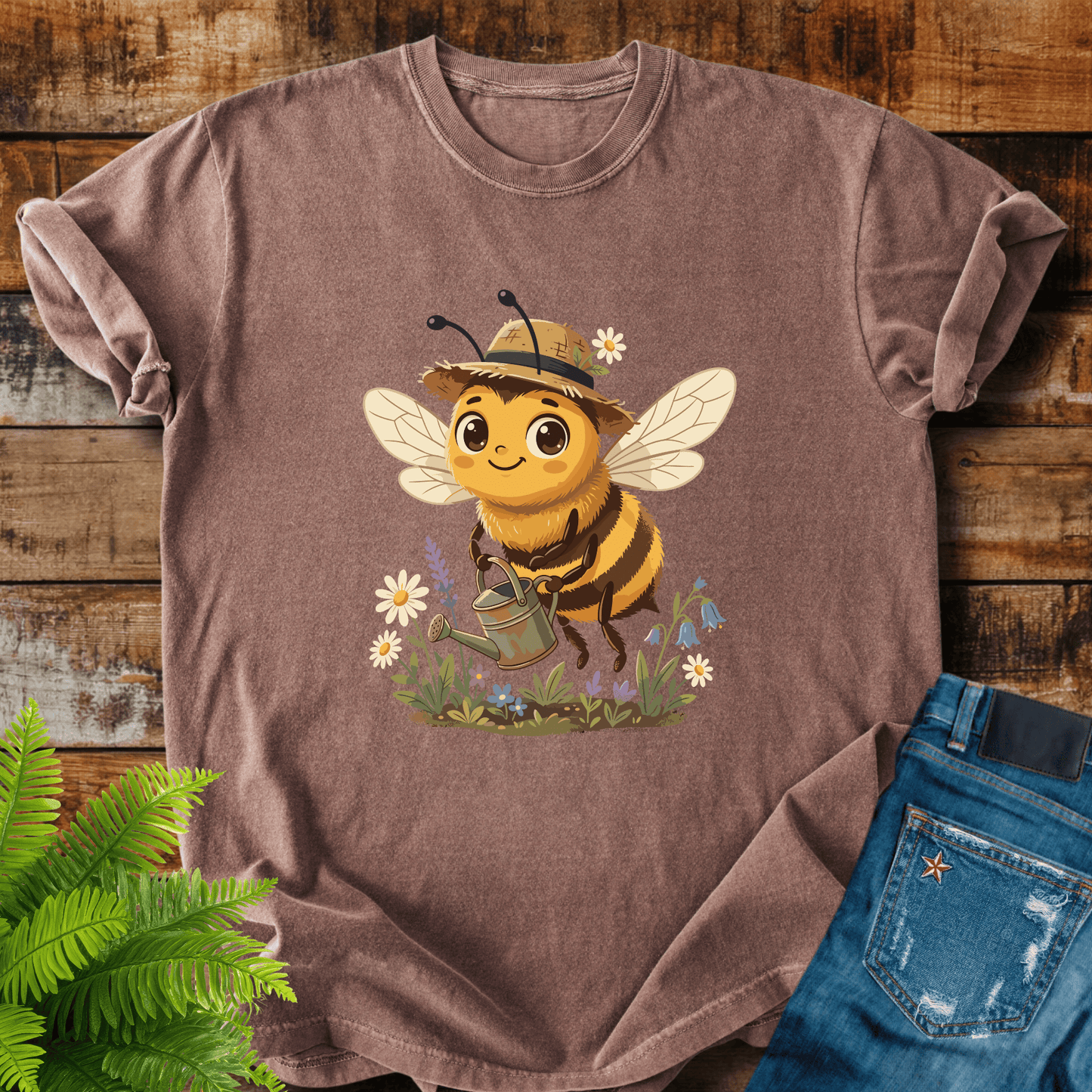 Cute Gardener Bee T-shirt