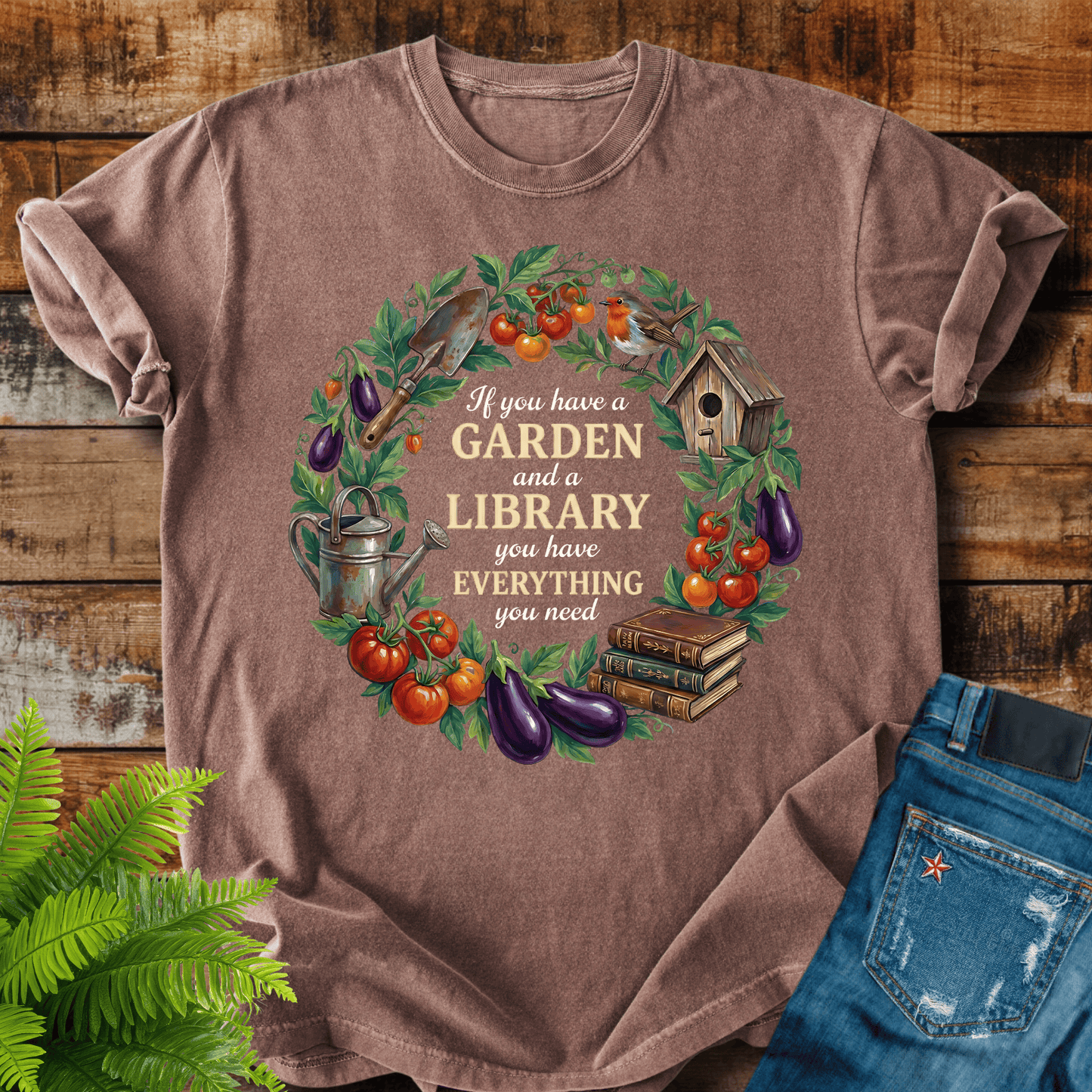 Garden Library T-shirt