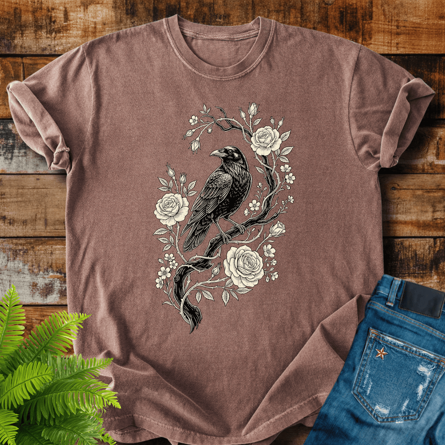 Raven Roses T-shirt