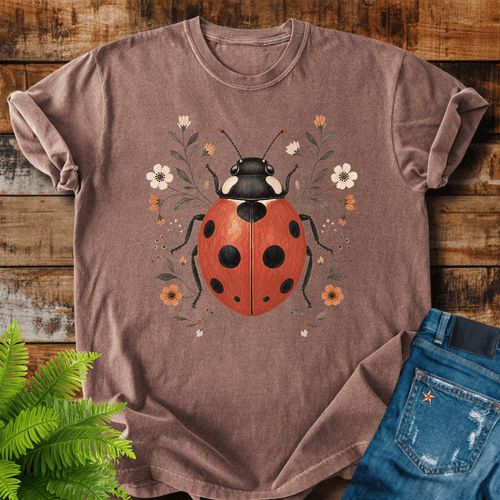 Floral Ladybug T-shirt