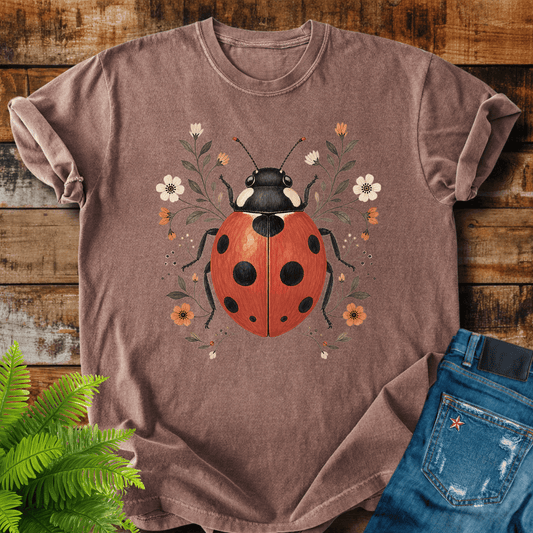 Floral Ladybug T-shirt