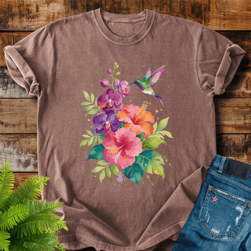 Hummingbird Flowers T-shirt