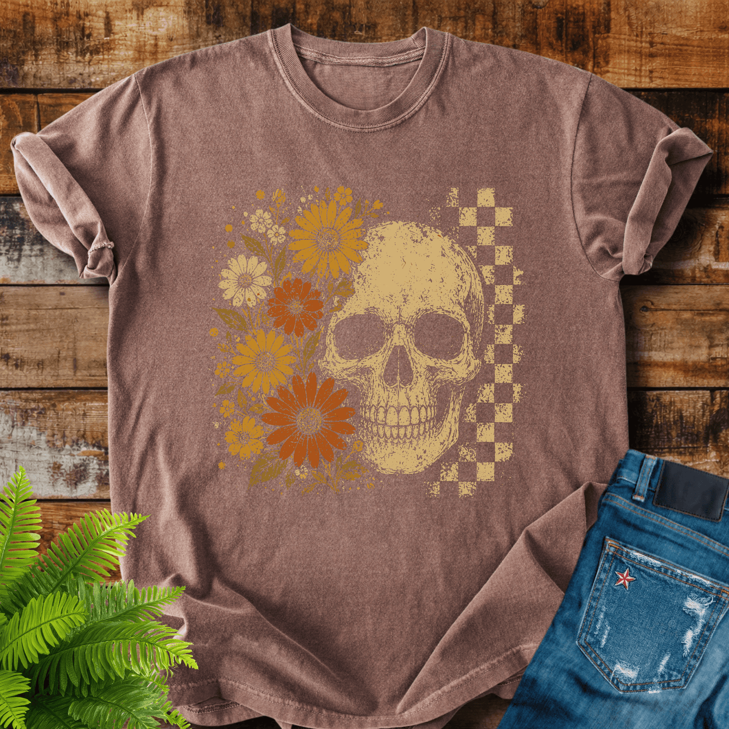 Floral Skull T-shirt