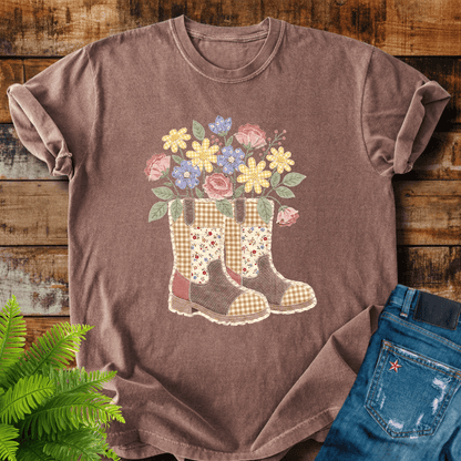Floral Boots T-shirt