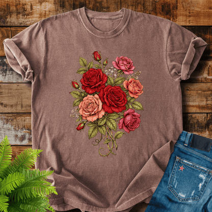 Vintage Rose Bouquet T-shirt