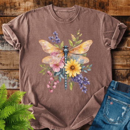 Floral Dragonfly T-shirt