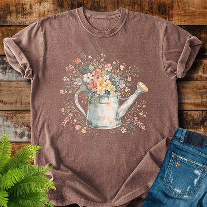 Floral Watering Can T-shirt