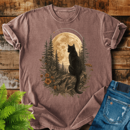 Moonlit Cat T-shirt