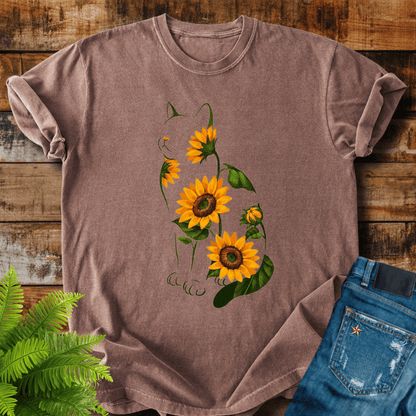 Sunflower Cat T-shirt
