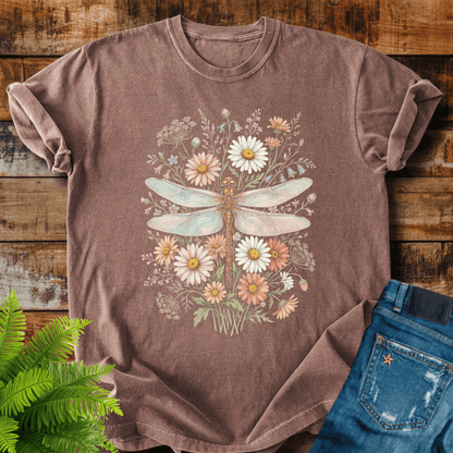 Floral Dragonfly T-shirt