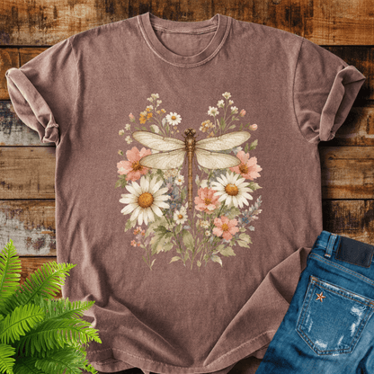 Floral Dragonfly T-shirt