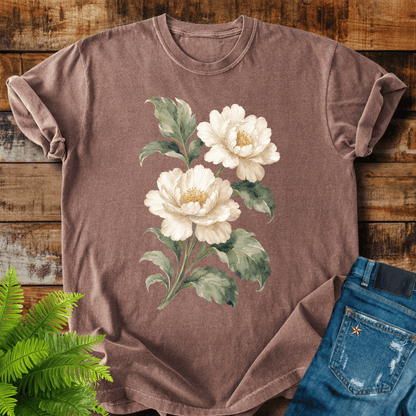 White Peonies T-shirt