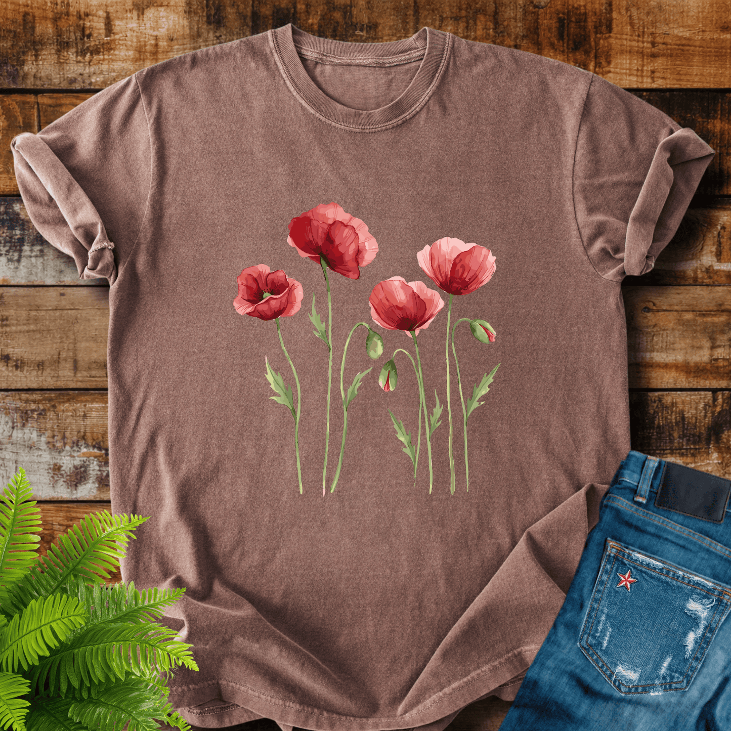 Red Poppies T-shirt