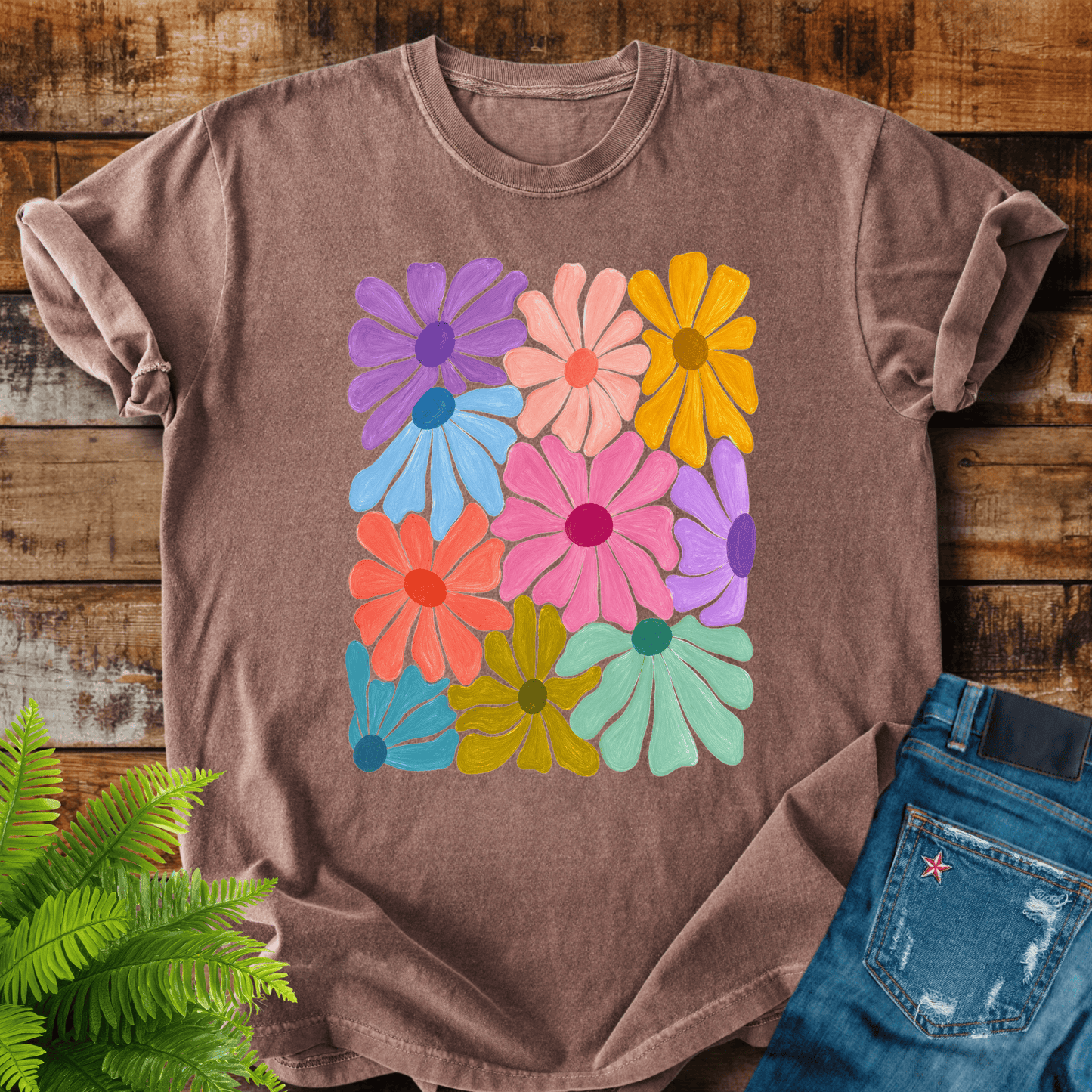 Colorful Daisy Bouquet T-shirt