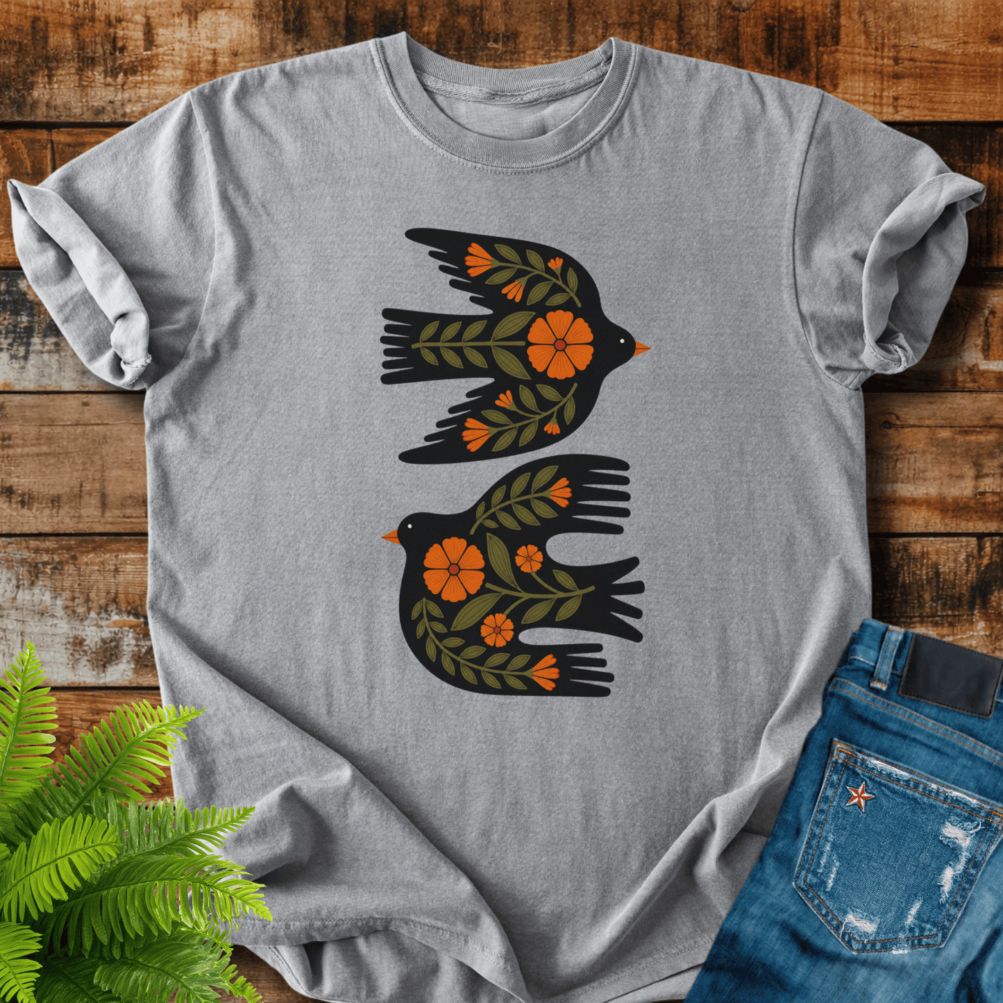 Floral Birds T-shirt
