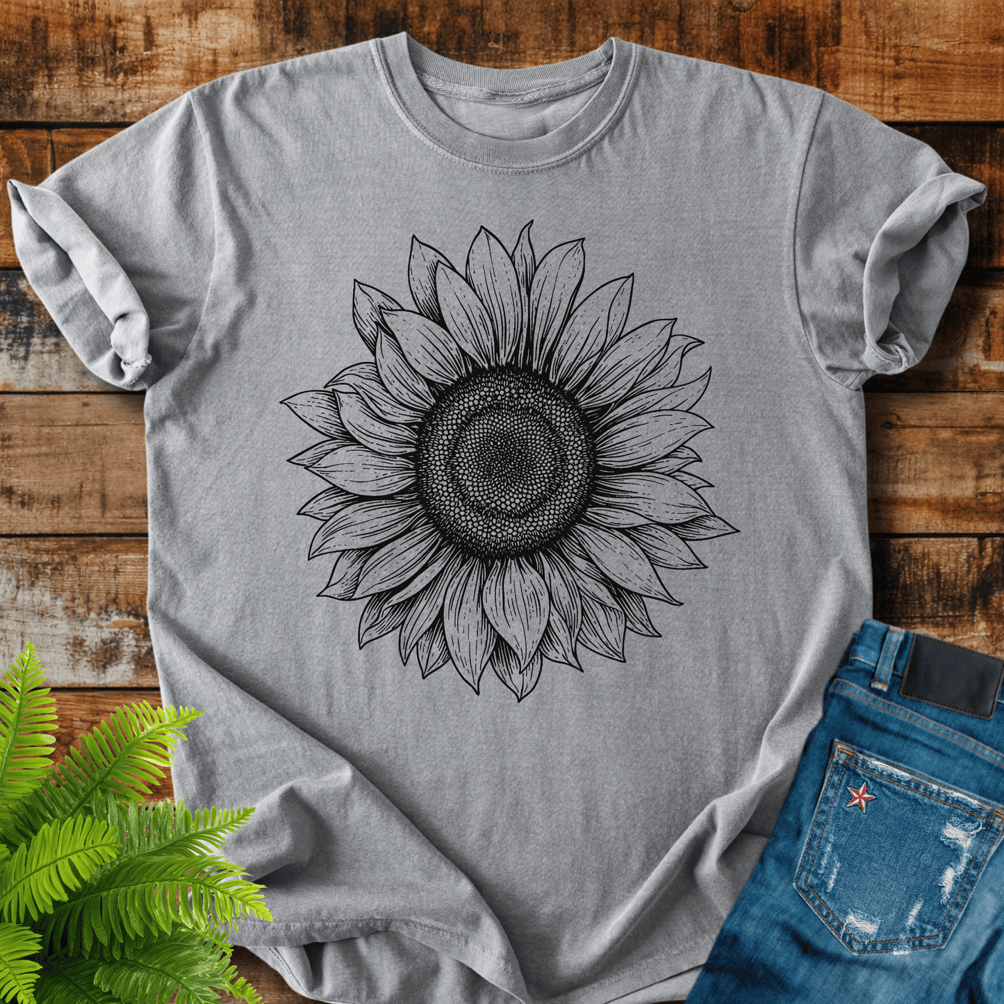 Sunflower Sketch T-shirt