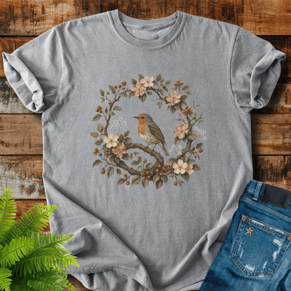 Floral Robin T-shirt