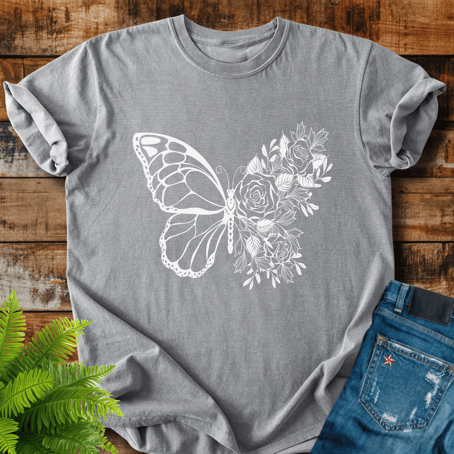 Butterfly Roses T-shirt