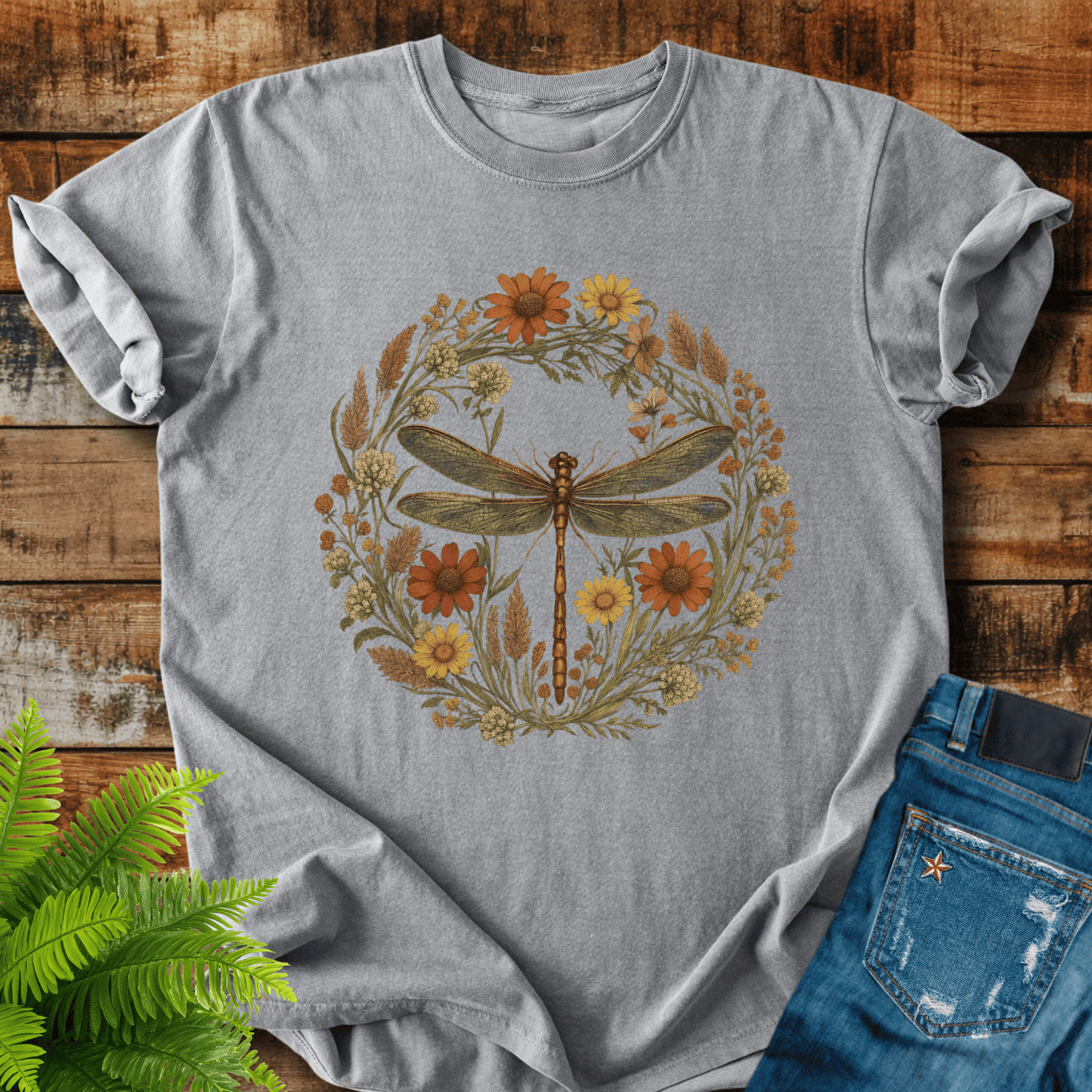 Dragonfly Wreath T-shirt