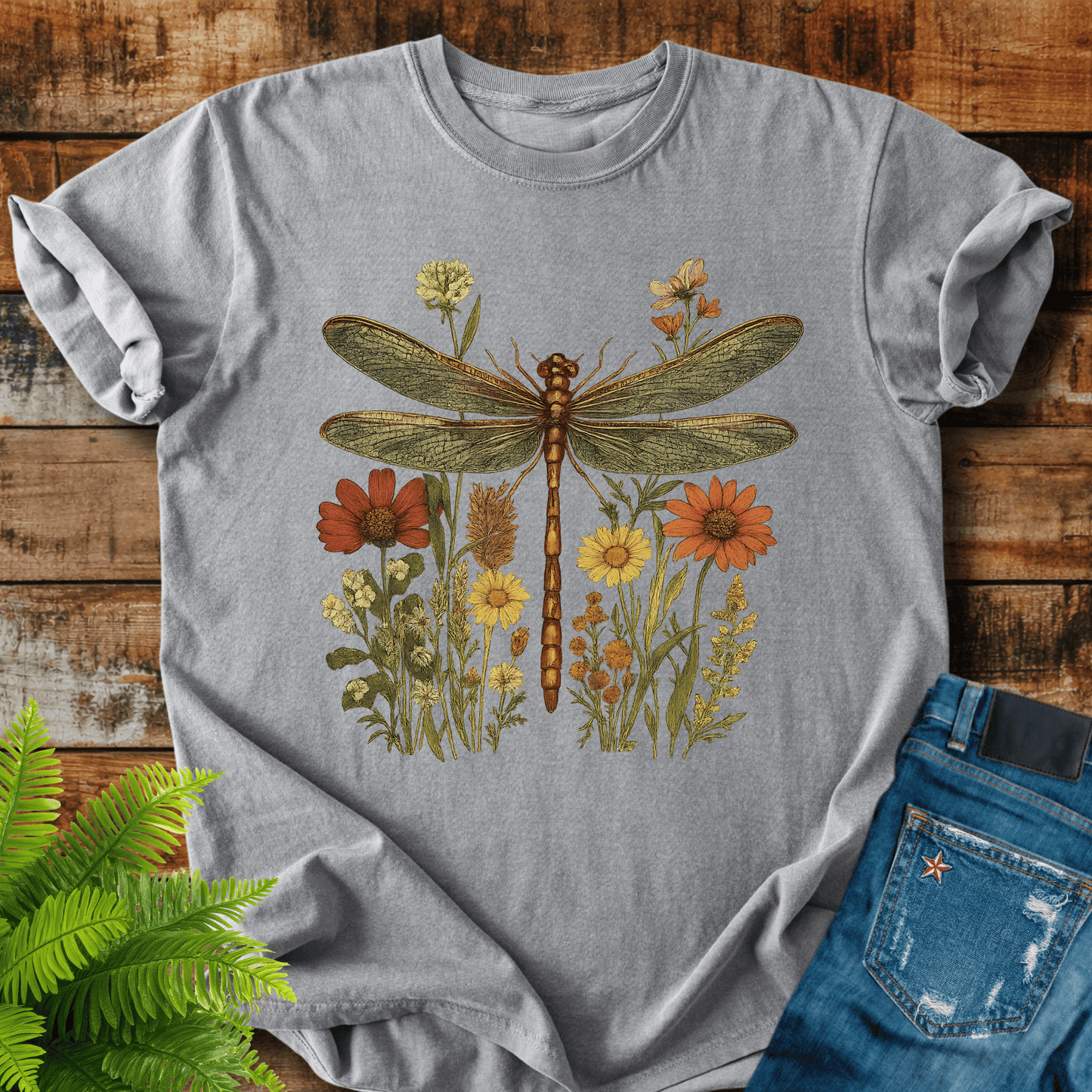 Dragonfly Wildflowers T-shirt