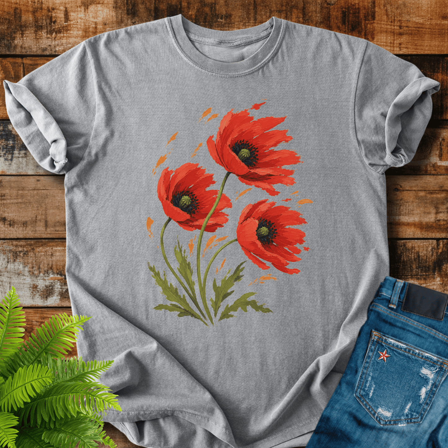 Red Poppies T-shirt