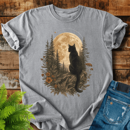 Moonlit Cat T-shirt