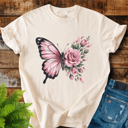 Butterfly Rose T-shirt