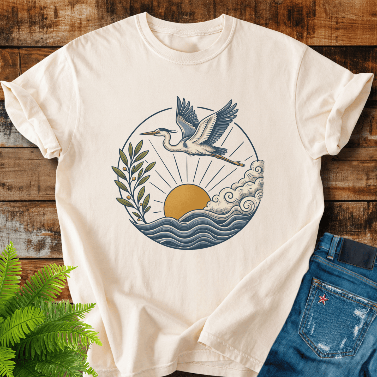 Flying Heron T-shirt