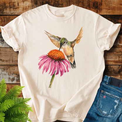 Hummingbird Flower T-shirt