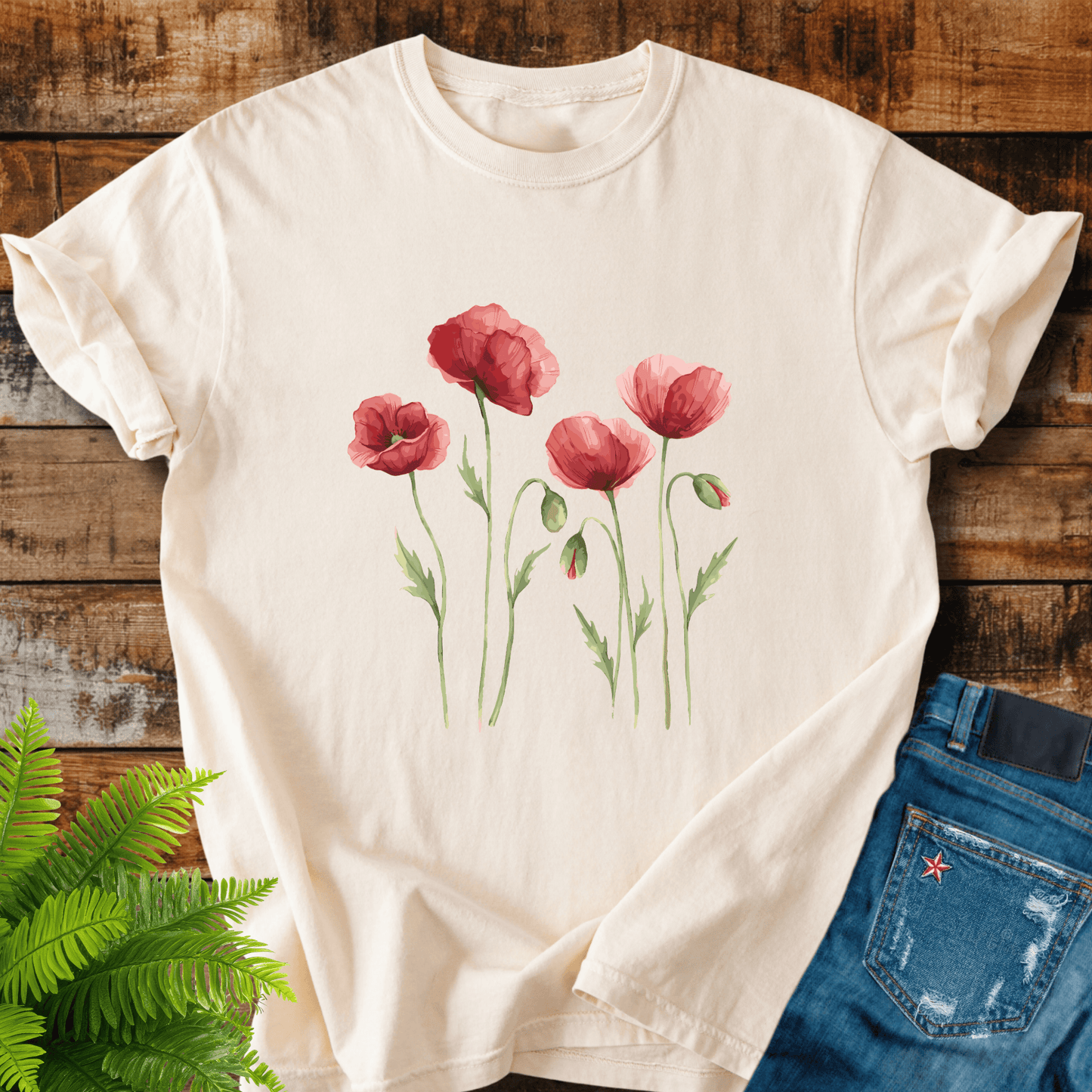 Red Poppies T-shirt