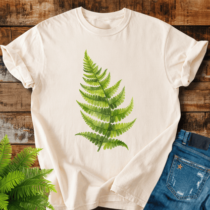 Watercolor Fern Leaf T-shirt